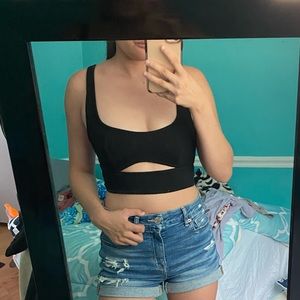 Urban Outfitters black crop top